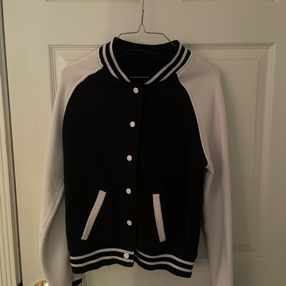 Black and White Varsity Jacket